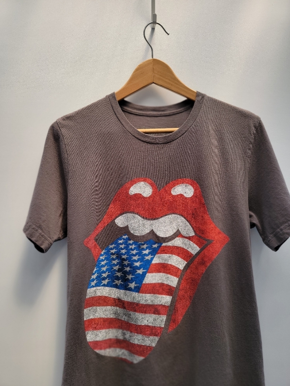 Rolling Stones 2021 No Filter Tour T-Shirt Medium Unisex Gray Flag Festival Boho - Picture 4 of 11